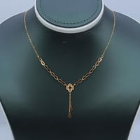 سلسال ذهب عيار 21 وزن 0.92 جرام