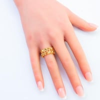 دبلة ذهب غصن الزيتون عريض عيار 21 وزن 3.14 جرام