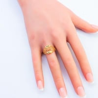 خاتم ذهب عيار 21