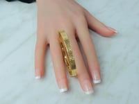 اسوارة فرزاتشي ذهب بتصميم عصري عيار 18