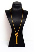 سبحة ذهب المبروم تصميم البيضاوي عيار 21 وزن 6.6 جر...