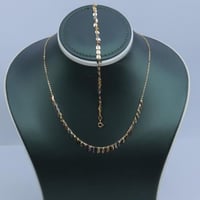 عقد ذهب ناعم مع اسورة عيار 18 كلكشن الرمش – الوزن...