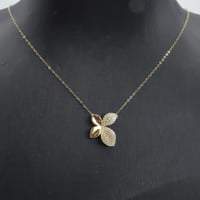 سلسال ذهب الباسكال تصميم الماسي عيار 18 وزن 1.12 ج...