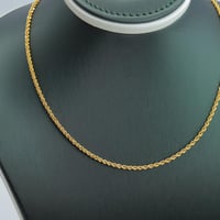 عقد ذهب المبروم عيار 21 وزن 2.6 جرام