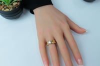 خاتم ذهب اللوف تصميم الماسي عيار 18 وزن