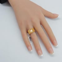 خاتم ذهب عيار 21 وزن 4.12 جرام