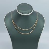 عقد ذهب المبروم دورين عيار 18 وزن 2.87 جرام