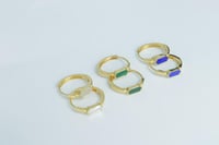 حلق ذهب دائري عيار 18 وزن 1.3 جرام - الوان