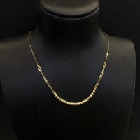 عقد ذهب الببلز عيار 18 وزن 1.48 جرام