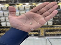 سلسال ذهب دورين تصميم الماسي عيار 18 وزن 1.1 جرام