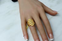 خاتم ذهب عيار 21 وزن 3.8 جرام