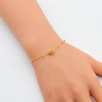 اسوارة ذهب الببلز عيار 21 وزن 1.7 جرام بتصميم ناعم...