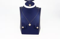 طقم اطفال الفان كليف تصميم الماسي عيار 18