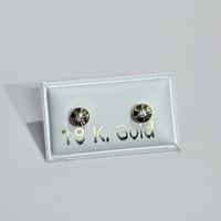 حلق ذهب طبي بناتى عيار 18 بوزن 0.3 جرام - آمن على...