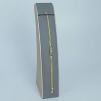 اسوارة ذهب جنزير عيار 18 وزن 3.22 جرام