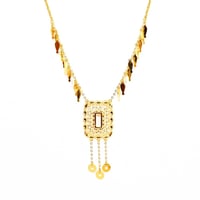 سبحة ذهب تصميم الرمش بحريني عيار 21 الوزن 12.8 جرا...