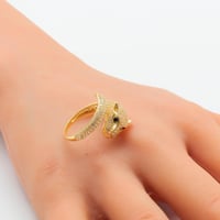 خاتم ذهب عيار 18 بانثر ماستر وزن 4.09 جرام – تصميم...