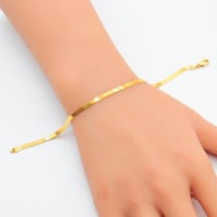 اسوارة ذهب فلات عيار 21 وزن 3.29 جرام بتصميم مسطح...