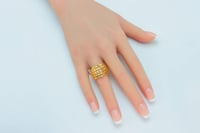 خاتم ذهب غصن الزيتون عيار 21