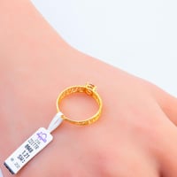 خاتم ذهب سوليتر عيار 21