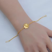 سوارة ذهب الوردة عيار 21 وزن 2 جرام