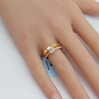 خاتم توينز ذهب عيار 21 بتصميم اللوف الالماسى وزن 3...