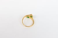 خاتم ذهب مارلي تصميم الماسي عيار 18 متوفر باللون ا...