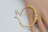 اسوارة ذهب هندي عيار 21 بتصميم عصري وزن 15.76 جرام