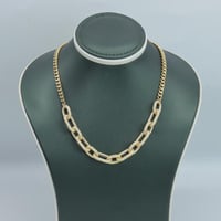 عقد ذهب جنزير عيار 18 وزن 16.85 جرام