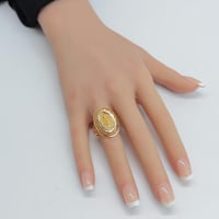 خاتم ذهب عيار 21 وزن 4 جرام