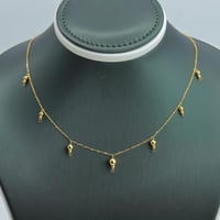 عقد ذهب الببلز عيار 21 وزن 2 جرام