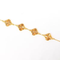 سوارة ذهب فاخرة بتصميم فان كليف عيار 21 وزن 9.4 جر...