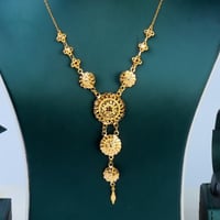 طقم ذهب كرسي جابر عيار 21 وزن 8.75 جرام