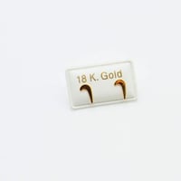 حلق طبي عيار 18 ذهب للأطفال وزن 0.3 جرام – تصميم م...