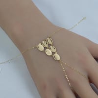 كف ذهب ناعم عيار 18 وزن 0.8 جرام