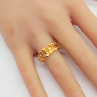 خاتم ذهب عيار 21 وزن 1.55 جرام