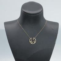 سلسال ذهب تصميم الماسي عيار 18 وزن 1.06 جرام