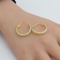 حلق هندي عيار 21 وزن 4.1 جرام