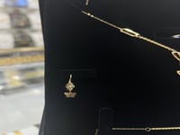 طقم ذهب عيار 21 تصميم الفراشات الفاخر بوزن 5 جرام