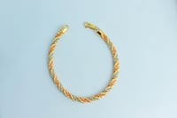 سوارة ذهب المبروم المقمش عيار 18 وزن 9.4 جرام