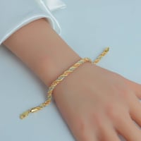 سوارة ذهب المبروم المقمش عيار 18 وزن 9.4 جرام