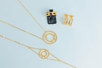 طقم ذهب المسيكاء تصميم الماس عيار 21 وزن 11.7 جرام