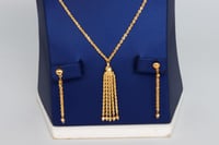 طقم ذهب الدوريكاء ايطالي عيار 18 وزن 7.1 جرام