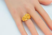 خاتم ذهب تصميم كرات الدوريكاء عيار 21