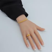 سوارة ذهب الدوريكاء مع الخاتم عيار 21 وزن 7.61 جرا...