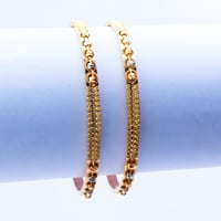 غوايش ذهب عيار 21 كرات الدوريكاء وزن 5.6 جرام