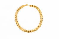 سوارة ذهب جنزير عيار 18 وزن 3.6 جرام