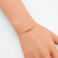 اسوارة ذهب الببلز عيار 21 وزن 1.45 جرام بتصميم كرا...