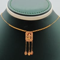 عقد ذهب عيار 21 تعليقة تراثية وزن 1.29 جرام بسلاسل...