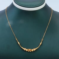 طقم ذهب تصميم كرات الببلز عيار 21 وزن 8.41 جرام